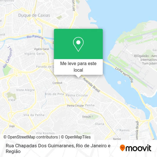 Rua Chapadas Dos Guimaranes mapa