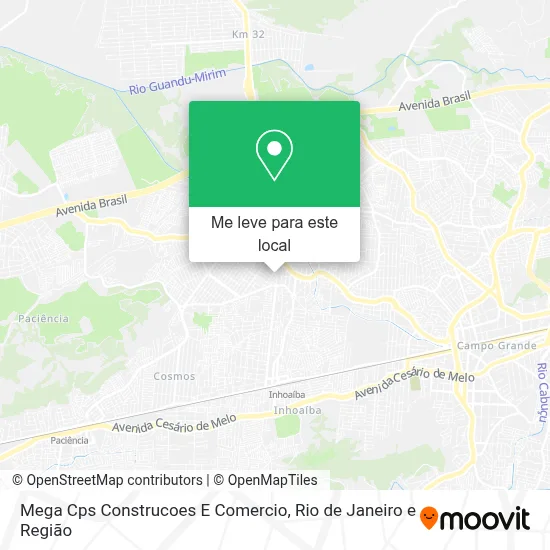 Mega Cps Construcoes E Comercio mapa