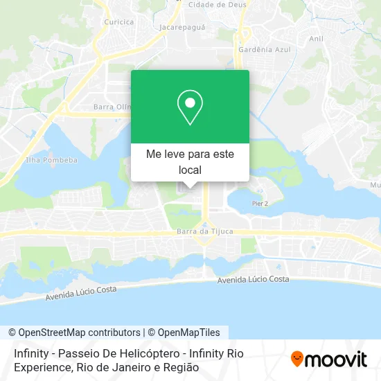 Infinity - Passeio De Helicóptero - Infinity Rio Experience mapa