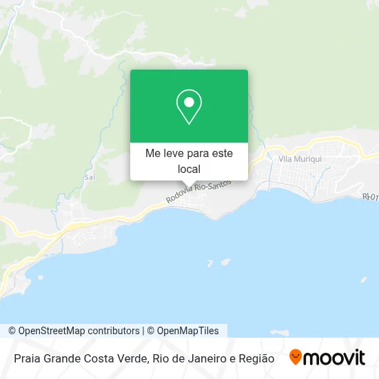 Praia Grande Costa Verde mapa