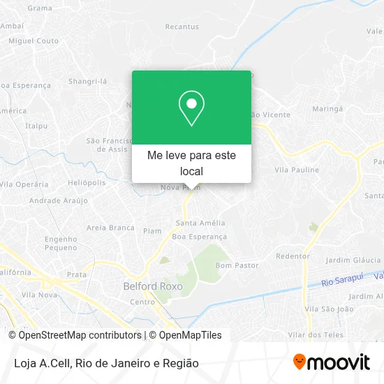 Loja A.Cell mapa