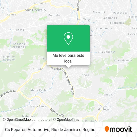 Cs Reparos Automotivo mapa