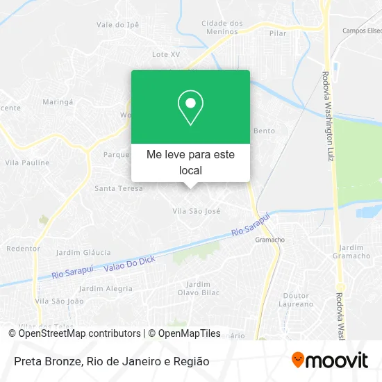 Preta Bronze mapa