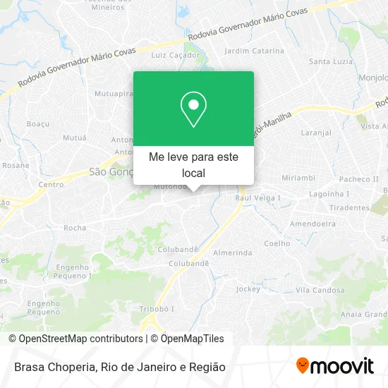 Brasa Choperia mapa