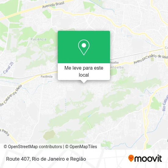Route 407 mapa