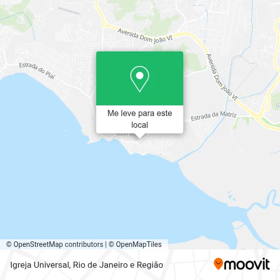 Igreja Universal mapa