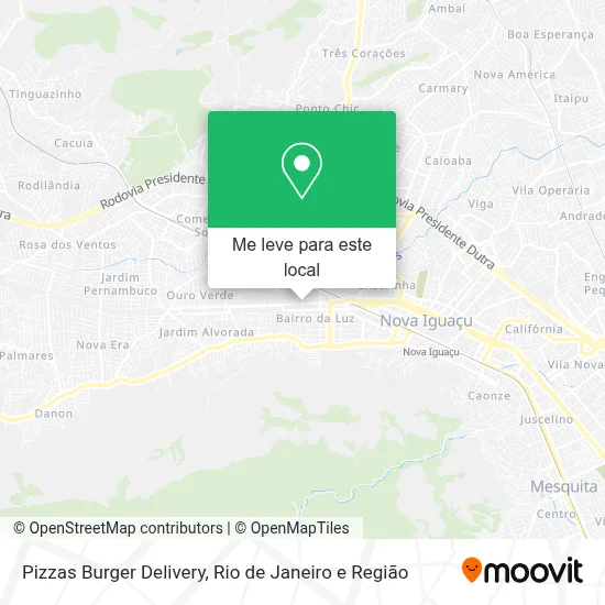 Pizzas Burger Delivery mapa