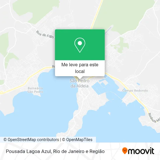 Pousada Lagoa Azul mapa