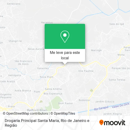 Drogaria Principal Santa Maria mapa