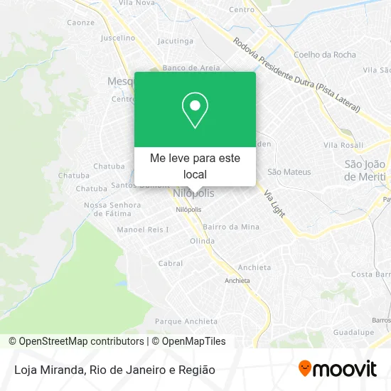 Loja Miranda mapa