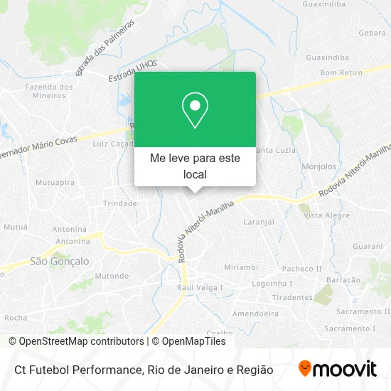 Ct Futebol Performance mapa