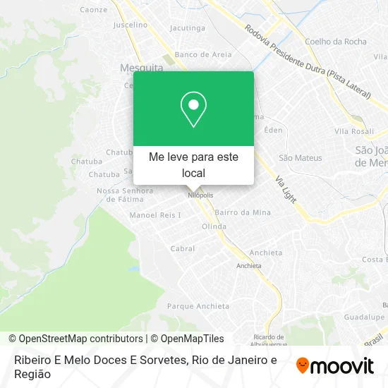 Ribeiro E Melo Doces E Sorvetes mapa