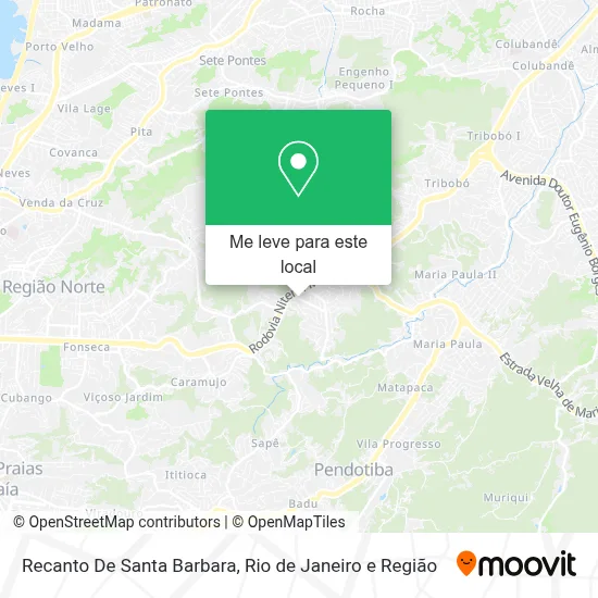 Recanto De Santa Barbara mapa
