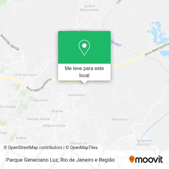 Parque Geneciano Luz mapa