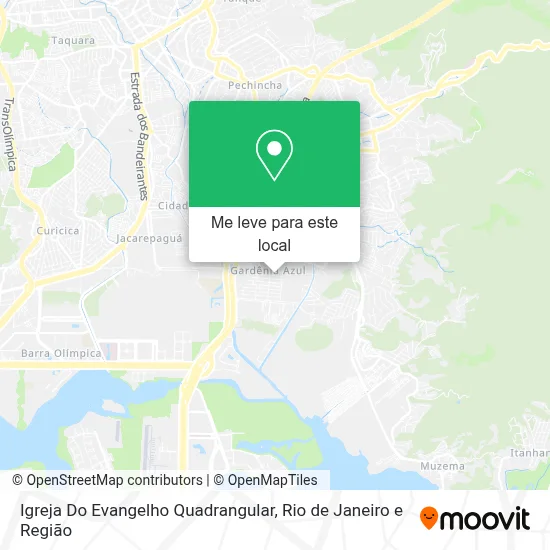 Igreja Do Evangelho Quadrangular mapa