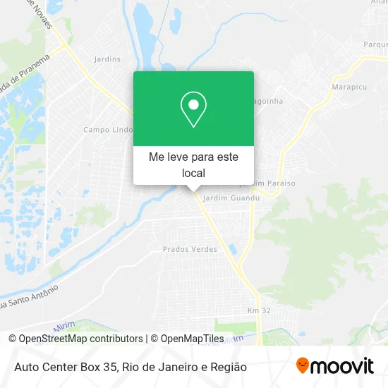 Auto Center Box 35 mapa