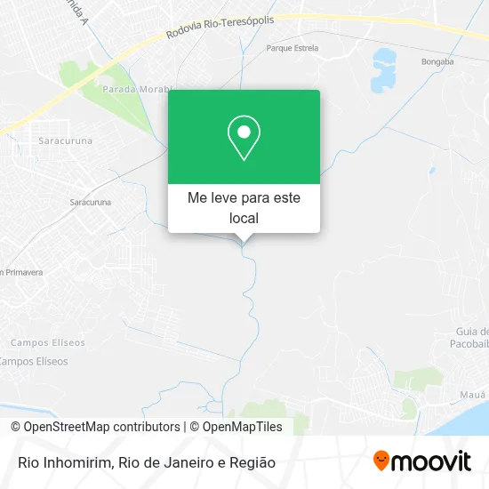Rio Inhomirim mapa