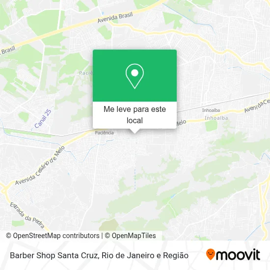 Barber Shop Santa Cruz mapa