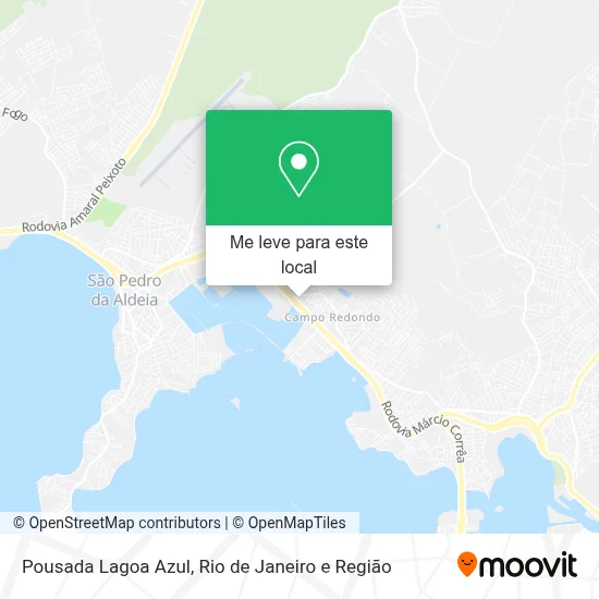 Pousada Lagoa Azul mapa
