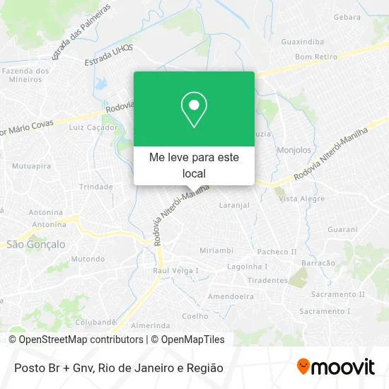Posto Br + Gnv mapa