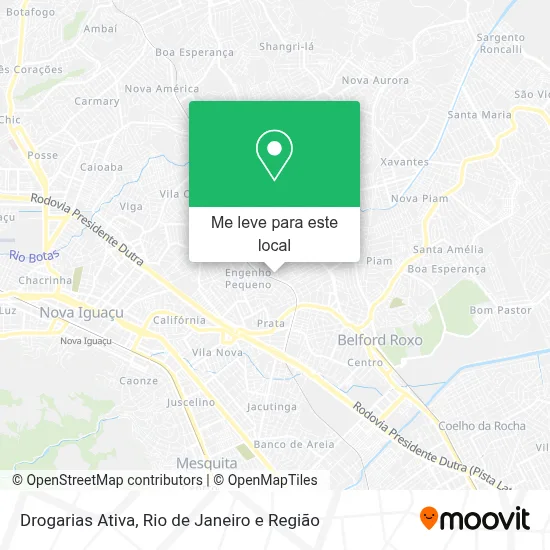 Drogarias Ativa mapa