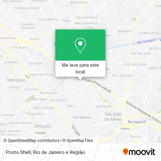 Posto Shell mapa