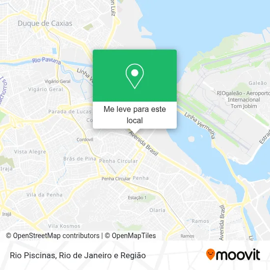 Rio Piscinas mapa