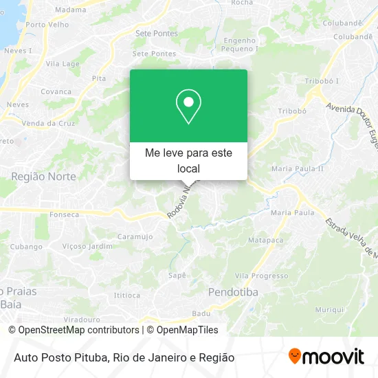 Auto Posto Pituba mapa