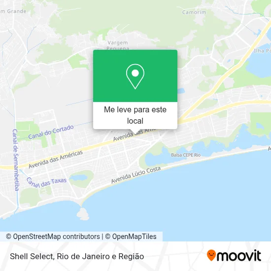 Shell Select mapa