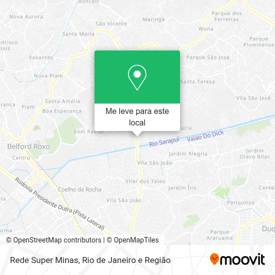 Rede Super Minas mapa