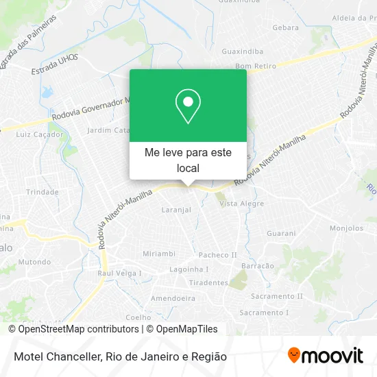 Motel Chanceller mapa