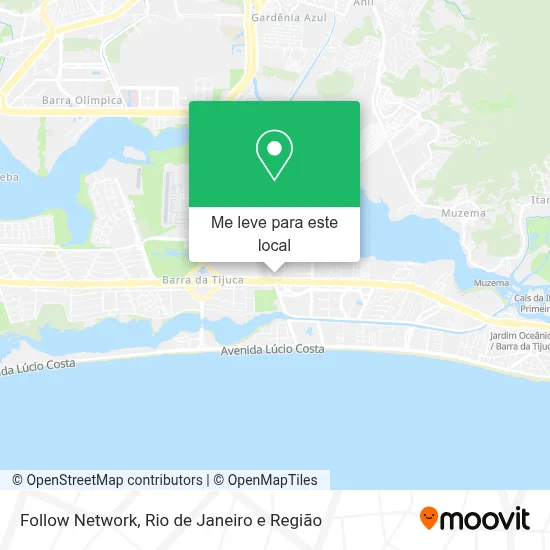 Follow Network mapa