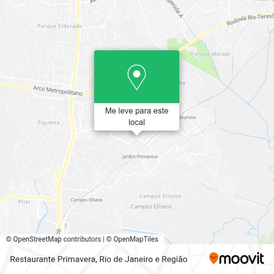 Restaurante Primavera mapa