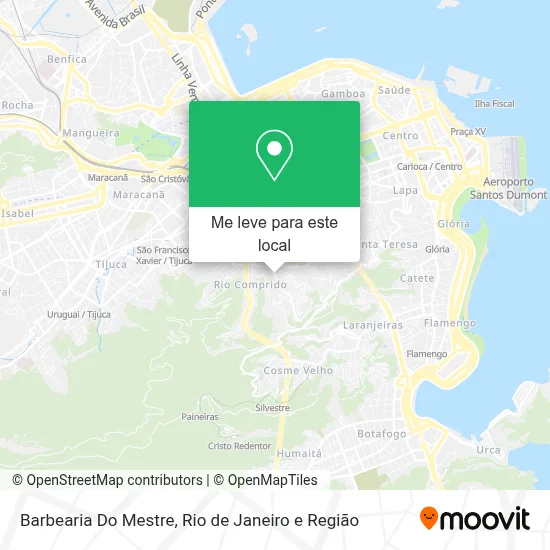 Barbearia Do Mestre mapa