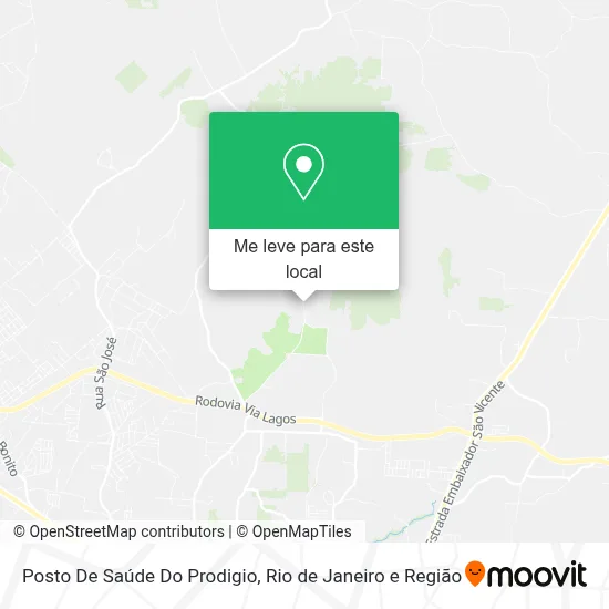 Posto De Saúde Do Prodigio mapa