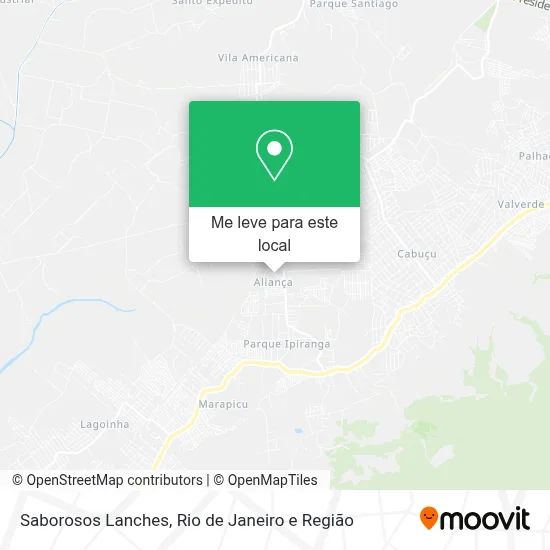 Saborosos Lanches mapa