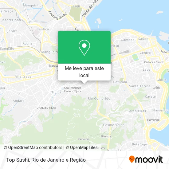 Top Sushi mapa