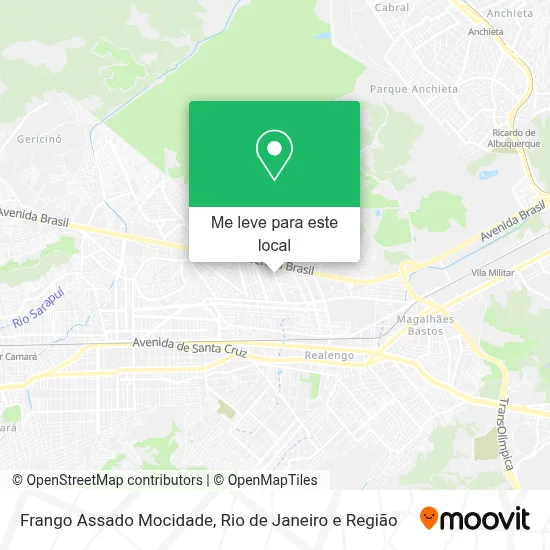 Frango Assado Mocidade mapa