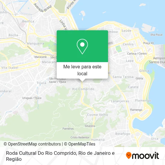 Roda Cultural Do Rio Comprido mapa