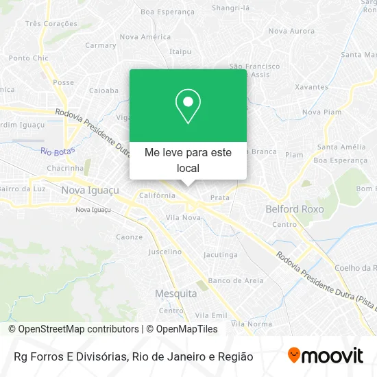 Rg Forros E Divisórias mapa