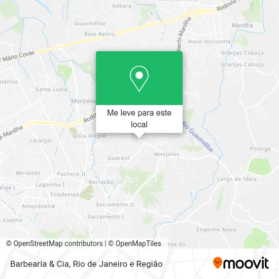 Barbearia & Cia mapa