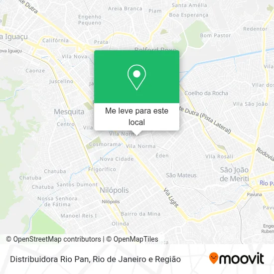 Distribuidora Rio Pan mapa