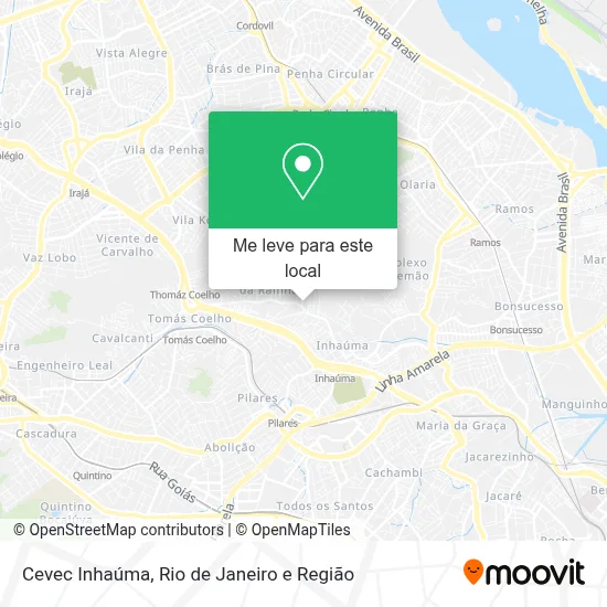 Cevec Inhaúma mapa