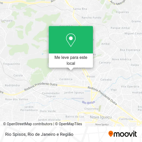Rio Spisos mapa