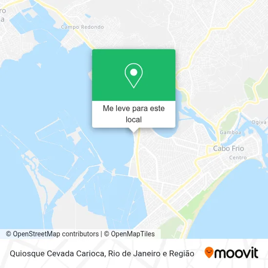 Quiosque Cevada Carioca mapa