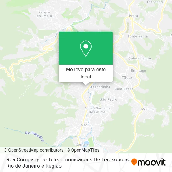 Rca Company De Telecomunicacoes De Teresopolis mapa