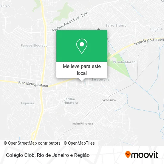 Colégio Ciob mapa