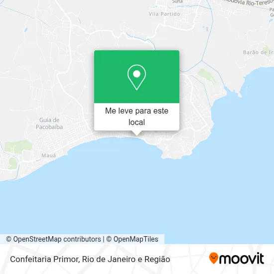 Confeitaria Primor mapa