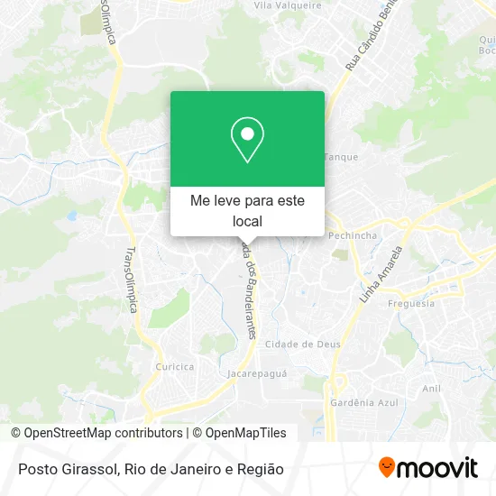 Posto Girassol mapa