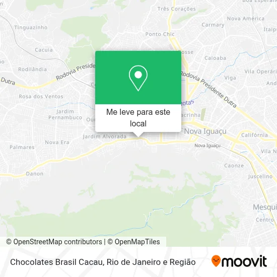 Chocolates Brasil Cacau mapa